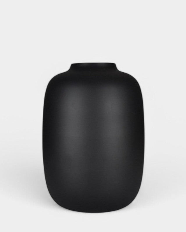 Celestia Mat Zwart M vaas