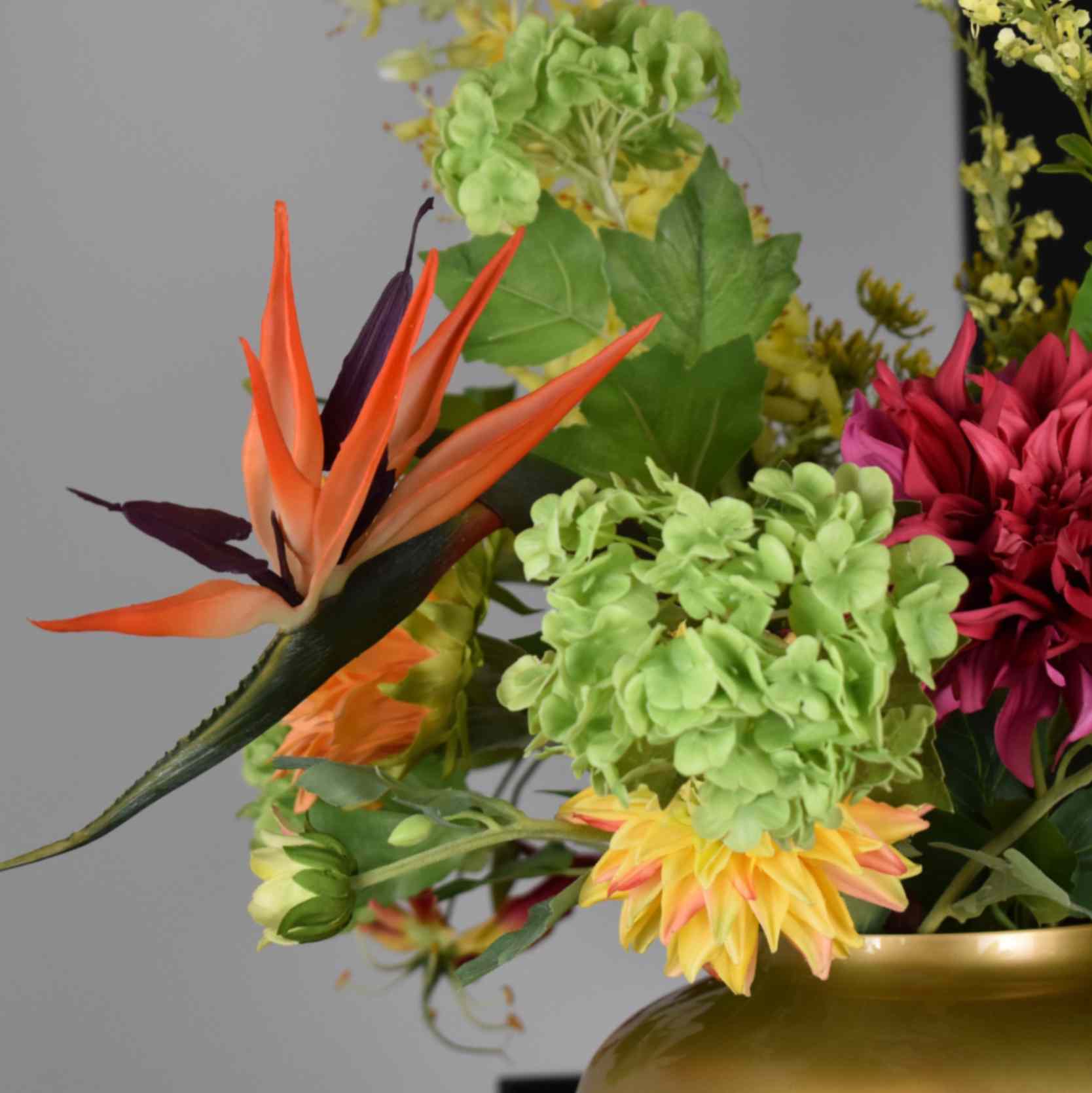 pastelkleuren zijden bloemen zomerboeket linksmidden