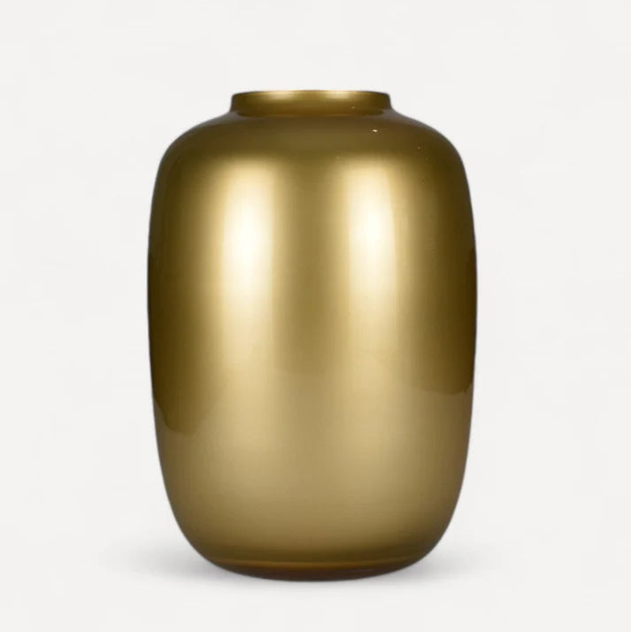 celestia goud middelgrote vaas voor zijden bloemen boeket