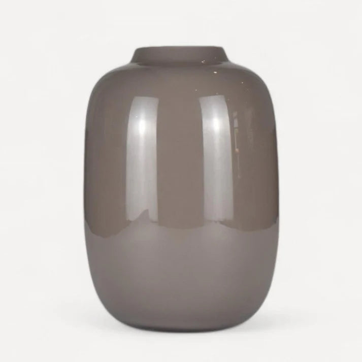 Celestia grijs middelgrote vaas voor zijden bloemen boeket