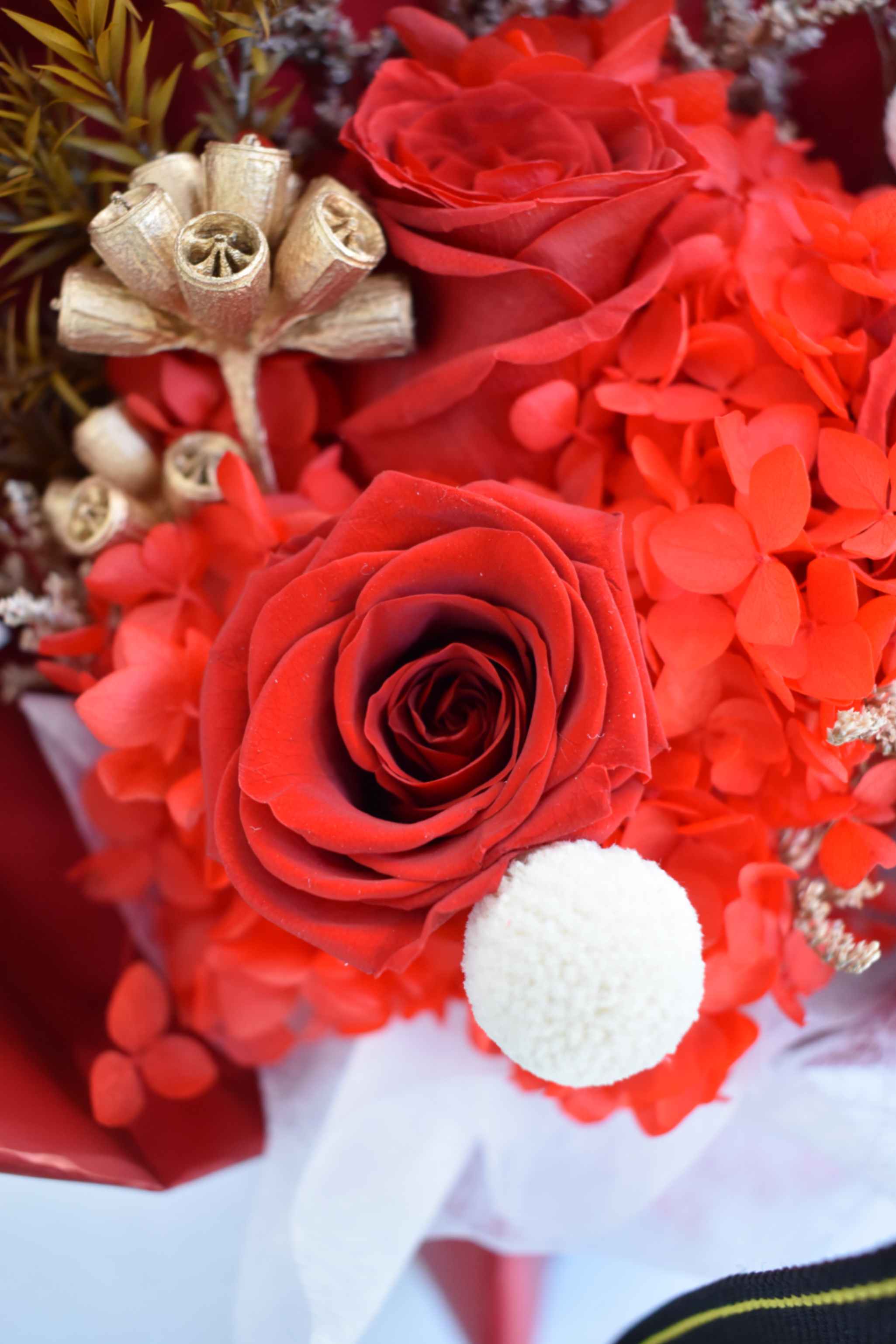 Geconserveerd Boeket | Rood